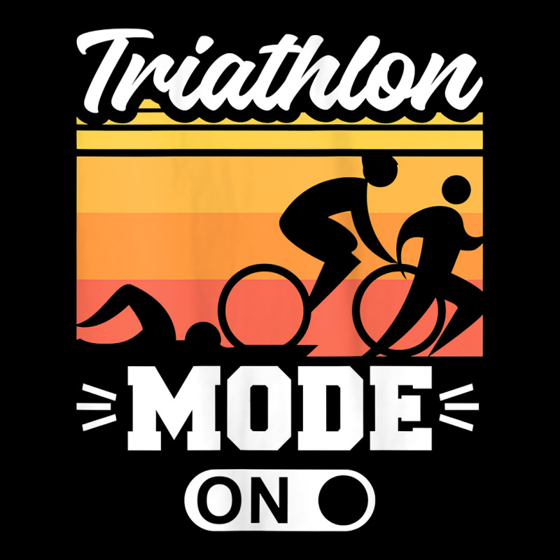 Womens Triathlon Mode On Cycling Swimming Running Triathlete Tank Top Youth Sweatshirt | Artistshot