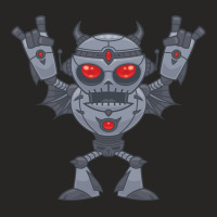 Metalhead - Heavy Metal Robot Devil Ladies Fitted T-shirt | Artistshot