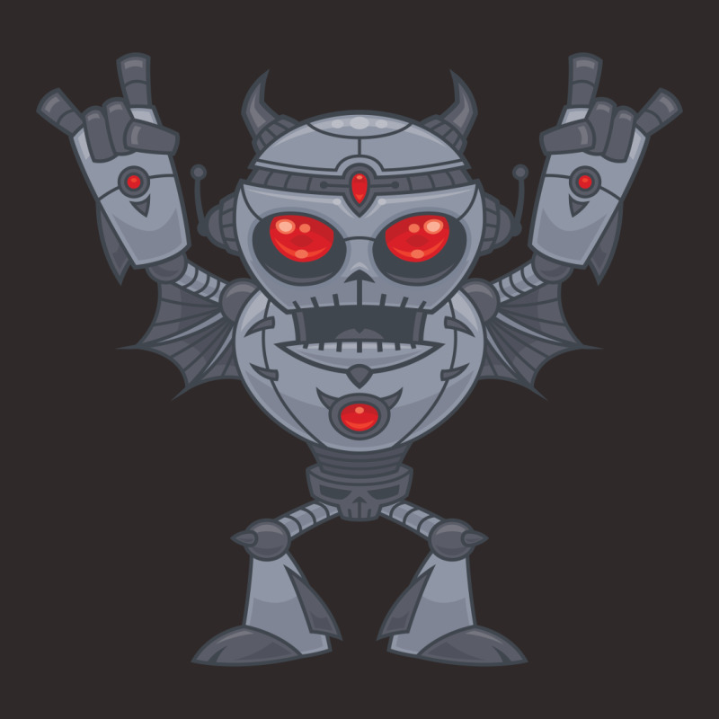 Metalhead - Heavy Metal Robot Devil Racerback Tank by fizzgig | Artistshot