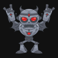 Metalhead - Heavy Metal Robot Devil Baby Bibs | Artistshot