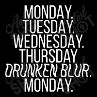 Monday Tuesday Wednesday Drunken Blur Men's 3/4 Sleeve Pajama Set | Artistshot