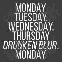 Monday Tuesday Wednesday Drunken Blur Men's Polo Shirt | Artistshot