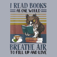 Owl I Read Books As One Would Breathe Air To Fill Up Reader Tank Dress | Artistshot