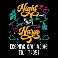 Night Shift Nurse Medical Hospital Nursing T Shirt Long Sleeve Shirts | Artistshot