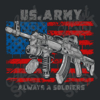 America Usa Army Machine Gun Crewneck Sweatshirt | Artistshot