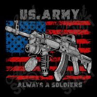 America Usa Army Machine Gun Men's Long Sleeve Pajama Set | Artistshot