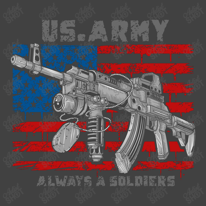 America Usa Army Machine Gun Vintage T-shirt | Artistshot