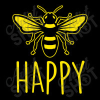 Bee Happy V-neck Tee | Artistshot