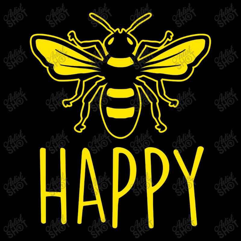 Bee Happy V-neck Tee | Artistshot