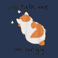 No Talk Me   I'm Angry Funny Cute Anime Cat Neko Lover T Shirt Men Denim Jacket | Artistshot