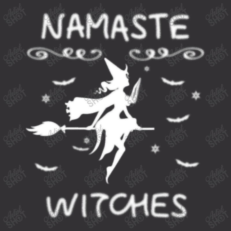 Namaste Witches Broom Gangsta Yoga Halloween Costume Women T Shirt Cop Vintage Hoodie And Short Set | Artistshot