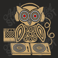 Headphones Owl Ladies Fitted T-shirt | Artistshot
