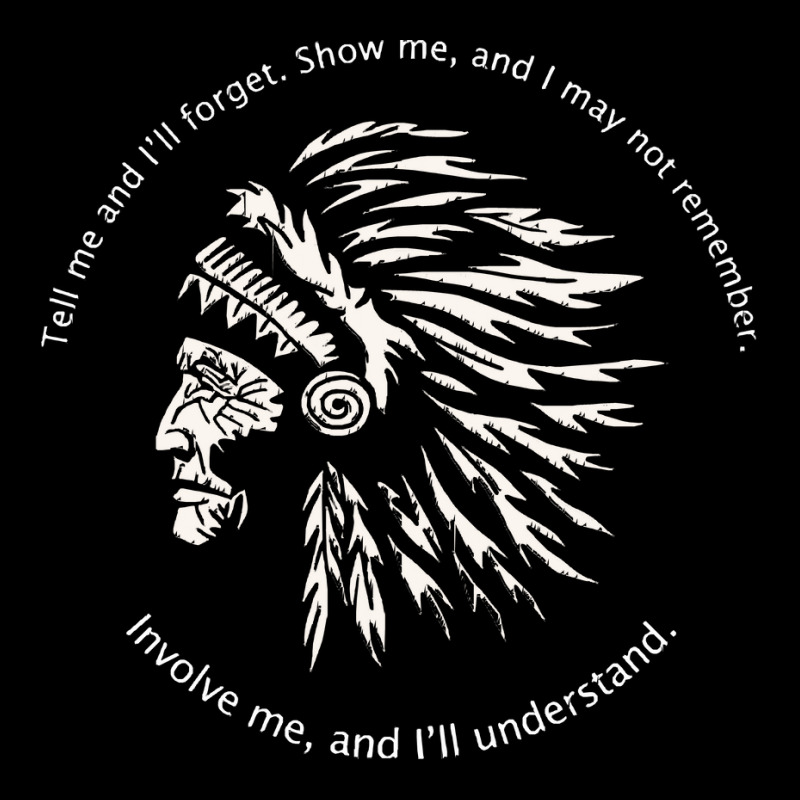 Native American Chief T  Shirt Native American Wisdom  Involve Me, And V-Neck Tee by baroncrona555 | Artistshot