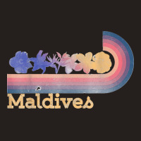 Retro Maldives Tropical Flowers 80's Style Surfing T Shirt Tank Top | Artistshot