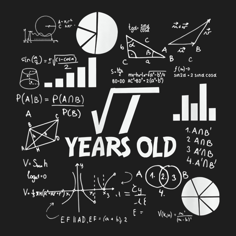 Birthday Square Root Math Problem Fun Calculation 1st Bday T Shirt Classic T-shirt by survisgn | Artistshot