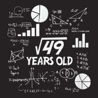 Birthday Square Root Math Problem Fun Calculation 7th T Shirt Vintage Cap | Artistshot