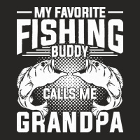 Fishing T  Shirt Fathers Day Grandpa Fisherman Angle Fish Angling Hobb Ladies Fitted T-shirt | Artistshot