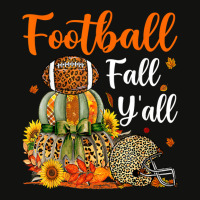 Football American Football And Fall Yall Leopard Pumpkin Thanksgiving  Scorecard Crop Tee | Artistshot