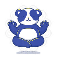 Sporty Panda Meditating In Yoga Pose Meditation Premium Long Sleeve Shirts | Artistshot