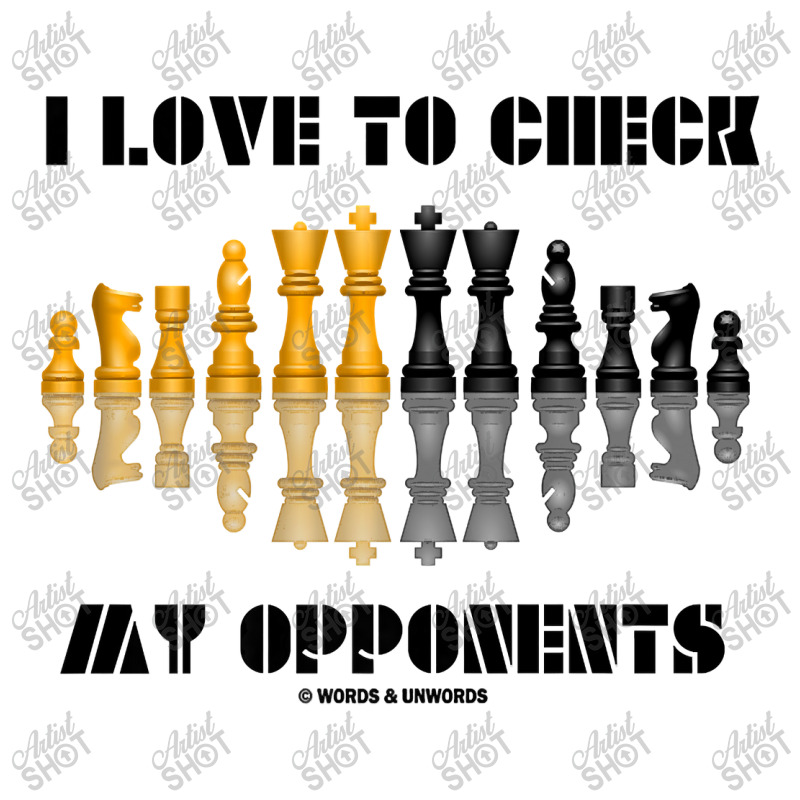 I Love To Check My Opponents Chess Set Pieces Geek Humor Premium T Shi V-neck Tee | Artistshot