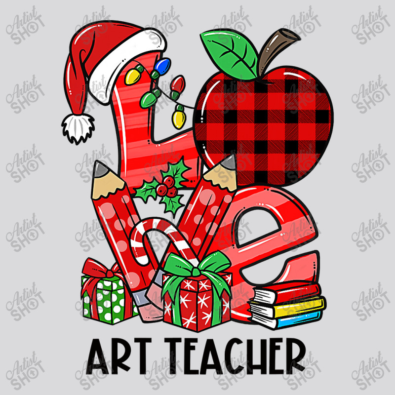 Love Art Teacher Santa Artist Painter Christmas Xmas Pajamas T Shirt Women's Triblend Scoop T-shirt by Denise_Riemenschneider | Artistshot