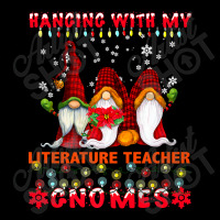 Hanging With My Literature Teacher Gnomes Ugly Xmas Matching Premium T Adjustable Cap | Artistshot