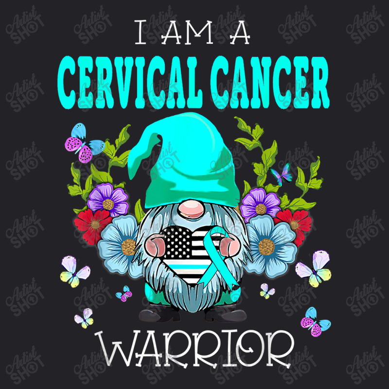 Cute Gnome I Am A Cervical Cancer Warrior Family Awareness T Shirt Youth Tee | Artistshot