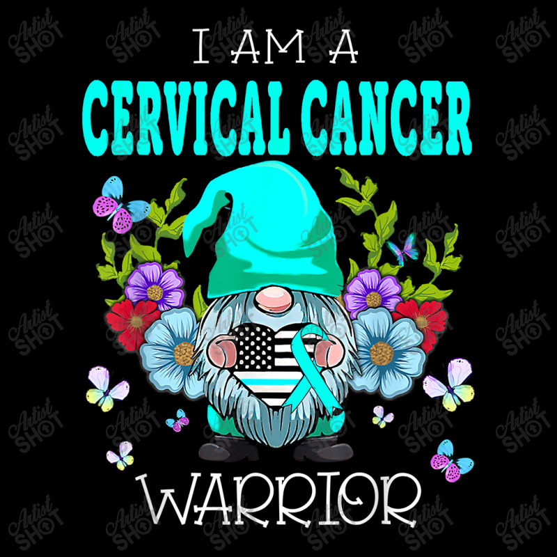 Cute Gnome I Am A Cervical Cancer Warrior Family Awareness T Shirt Youth Zipper Hoodie | Artistshot