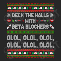 Deck The Halls With Beta Blockers Funny Nurse Christmas Ugly Premium T Women's Pajamas Set | Artistshot