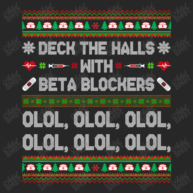 Deck The Halls With Beta Blockers Funny Nurse Christmas Ugly Premium T Women's Pajamas Set by Saiful_Siddique | Artistshot