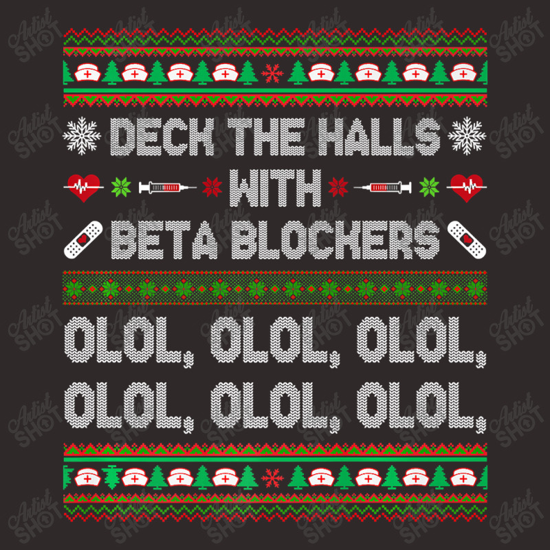 Deck The Halls With Beta Blockers Funny Nurse Christmas Ugly Premium T Racerback Tank by Saiful_Siddique | Artistshot