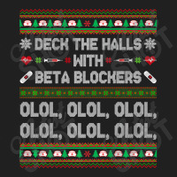 Deck The Halls With Beta Blockers Funny Nurse Christmas Ugly Premium T Ladies Polo Shirt | Artistshot