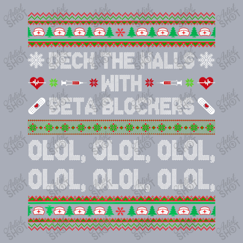 Deck The Halls With Beta Blockers Funny Nurse Christmas Ugly Premium T Tank Dress by Saiful_Siddique | Artistshot