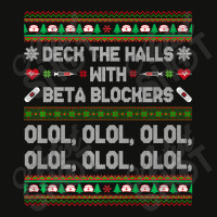 Deck The Halls With Beta Blockers Funny Nurse Christmas Ugly Premium T Scorecard Crop Tee | Artistshot