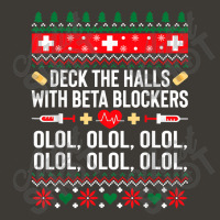 Deck The Halls With Beta Blockers Nurse Christmas Ugly Xmas T Shirt Bucket Hat | Artistshot