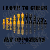 I Love To Check My Opponents Chess Set Pieces Geek Humor Premium T Shi Men Denim Jacket | Artistshot