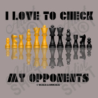 I Love To Check My Opponents Chess Set Pieces Geek Humor Premium T Shi Vintage Short | Artistshot