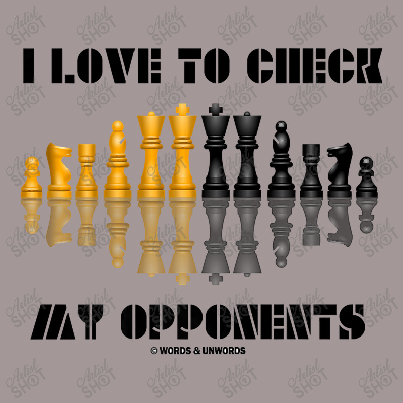 I Love To Check My Opponents Chess Set Pieces Geek Humor Premium T Shi Vintage Short | Artistshot