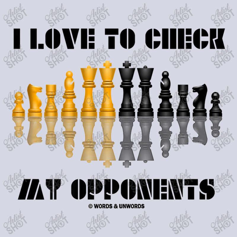 I Love To Check My Opponents Chess Set Pieces Geek Humor Premium T Shi Fleece Short | Artistshot