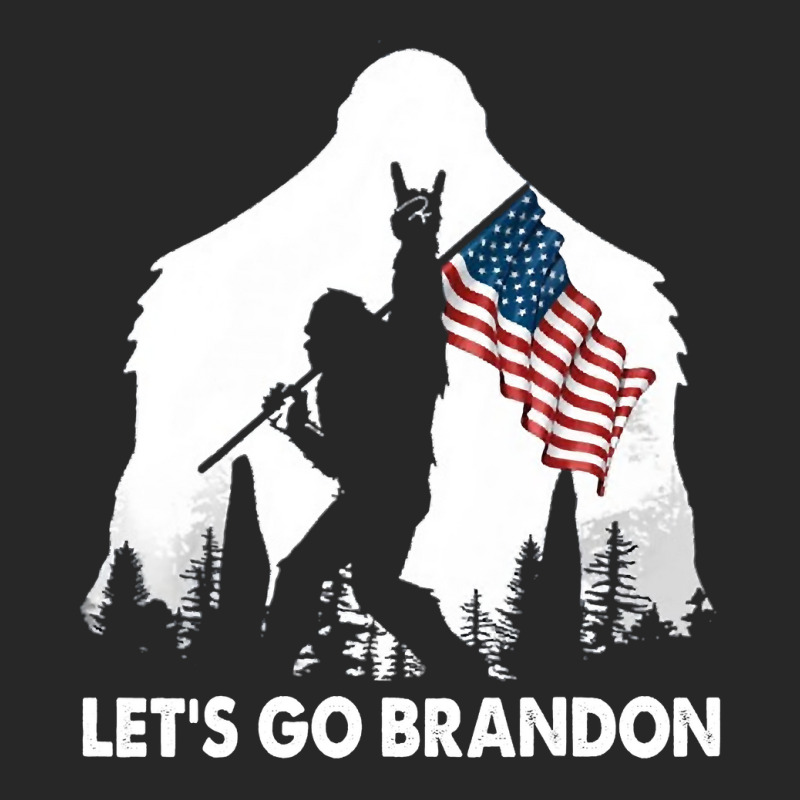 Let's Go Brandon Camping Bigfoot Rock And Roll Us Flag Men's T-shirt Pajama Set by trokeryth | Artistshot