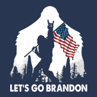 Let's Go Brandon Camping Bigfoot Rock And Roll Us Flag Men Denim Jacket | Artistshot