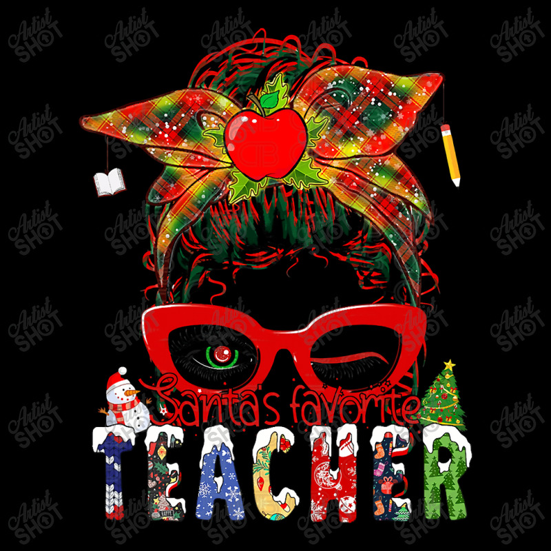 Christmas Teacher Santa's Favorite Stripe Lines Headband T Shirt Youth Zipper Hoodie by Rudy_Glenn | Artistshot