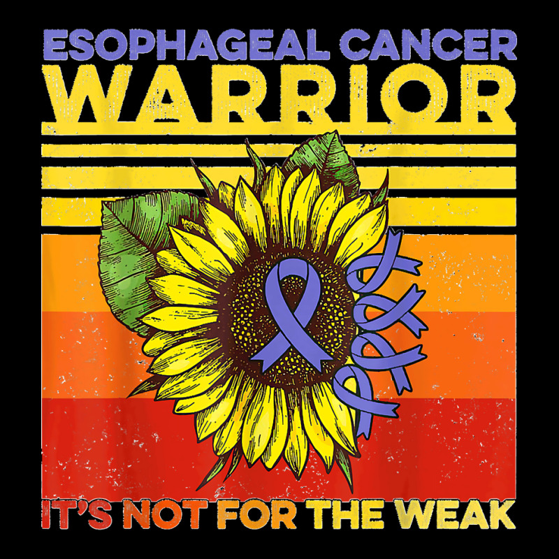 Vintage Sunflower Esophageal Cancer It's Not For The Weak T Shirt Pocket T-Shirt by Courtney Renee Jensen | Artistshot