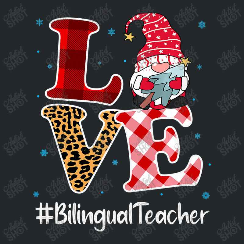 Love Bilingual Teacher Gnome Christmas Matching Pajamas Xmas Premium T Crewneck Sweatshirt by Jeffrey_Insalaco | Artistshot