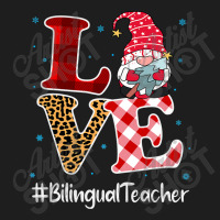 Love Bilingual Teacher Gnome Christmas Matching Pajamas Xmas T Shirt Classic T-shirt | Artistshot