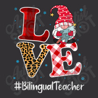 Love Bilingual Teacher Gnome Christmas Matching Pajamas Xmas T Shirt Vintage Short | Artistshot