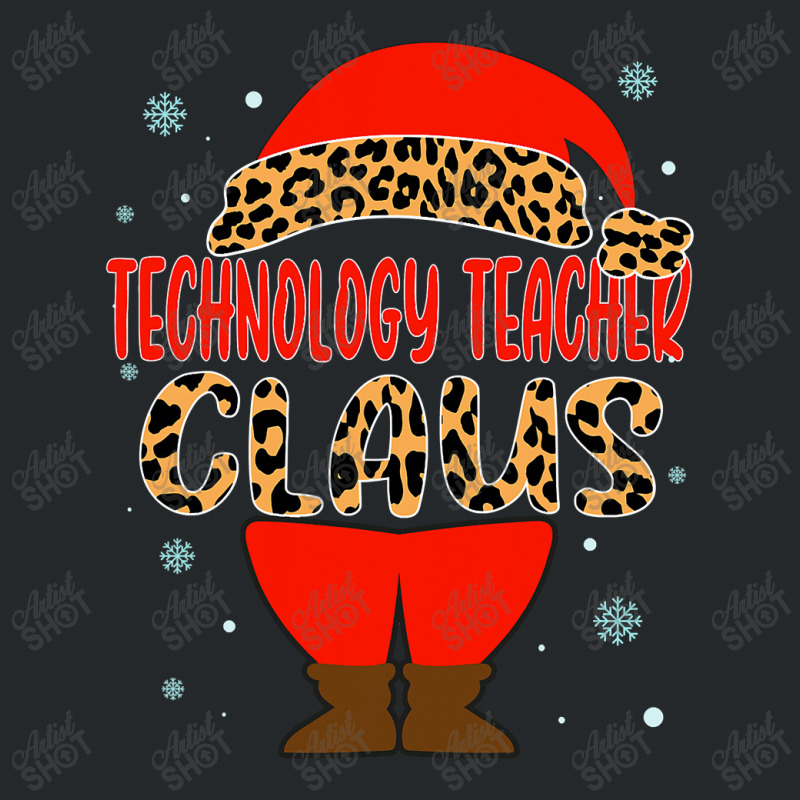 Technology Teacher Claus Christmas Santa Hat Pajamas Xmas T Shirt Crewneck Sweatshirt by Mark_Liegerot | Artistshot