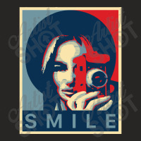 Retro Camera Smile Girl Ladies Fitted T-shirt | Artistshot