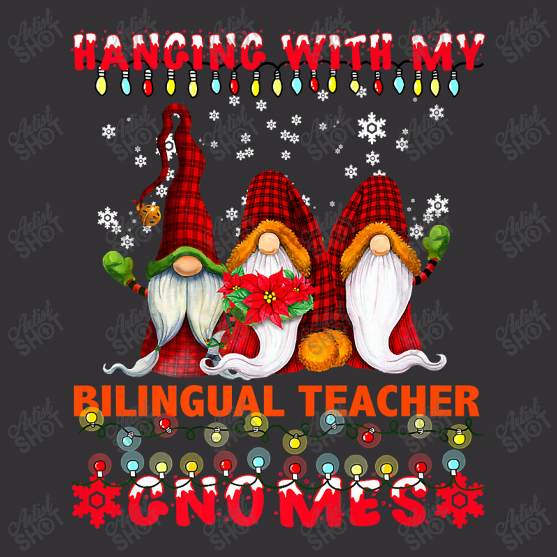 Hanging With My Bilingual Teacher Gnomes Ugly Xmas Matching Premium T Vintage Short by Rudy_Glenn | Artistshot