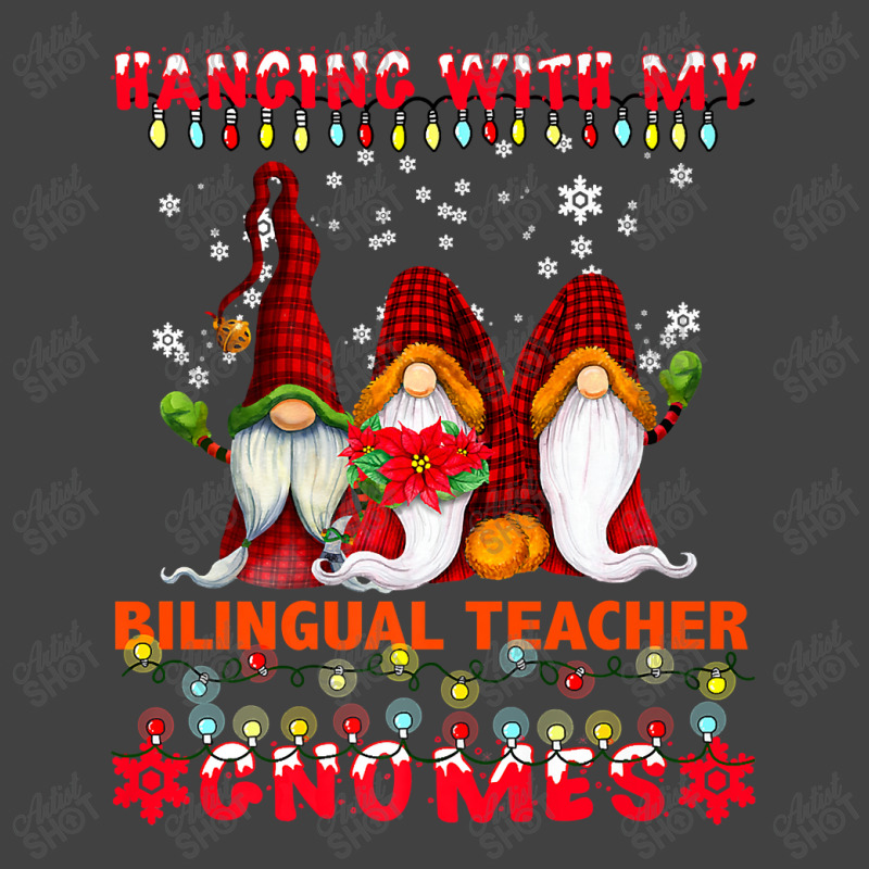 Hanging With My Bilingual Teacher Gnomes Ugly Xmas Matching Premium T Vintage T-Shirt by Rudy_Glenn | Artistshot